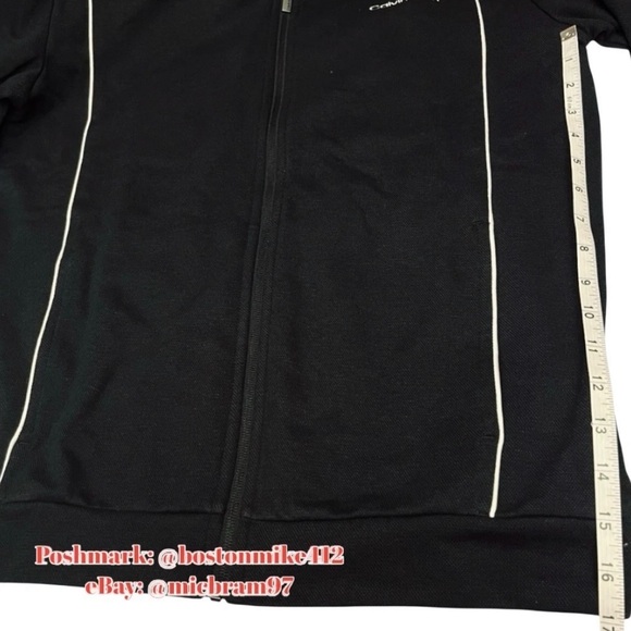 Calvin Klein Zip Up Jacket SM Calvin Klein ZipUp Jacket w/ Front Pockets BLACK - Picture 12 of 13